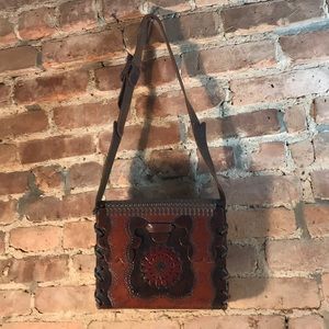 One of a kind embossed leather purse!